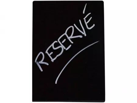 Pr&eacute;sentoir de table inclin&eacute;, Exacryl, type ardoise
