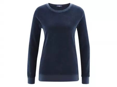 Pyjama femme coton bio éponge Bonnie bleu marine, taille XL