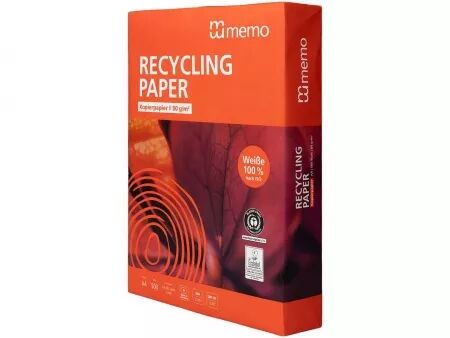 Ramette A4 80 g 500 feuilles, Memo &laquo; Recycling White &raquo;