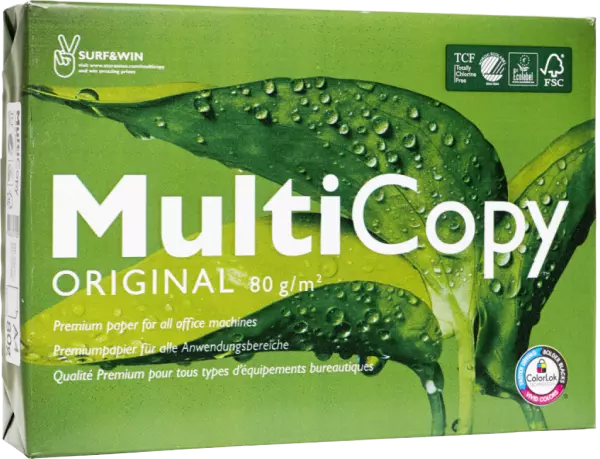 Ramette papier 500 feuilles, 80g, Multicopy