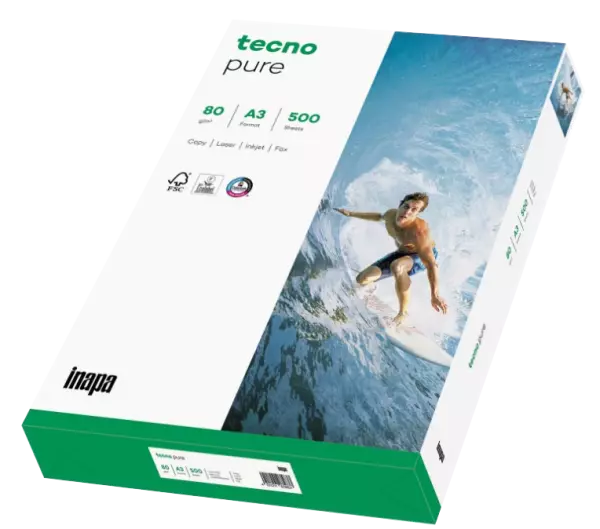 Ramette papier recycl� Tecno Pure 500 feuilles
