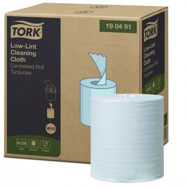Rouleau de tissu nettoyant multi-usage, 165 x 300 mm, turquoise