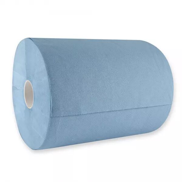 Rouleau papier nettoyant, recycl�, bleu