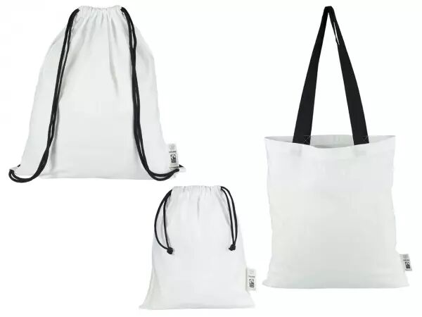 Sac � dos en coton bio blanc � personnaliser