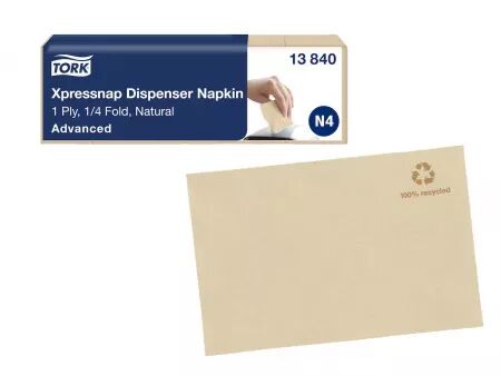 Serviette de bistrot nature, 213 x 330 mm, Tork