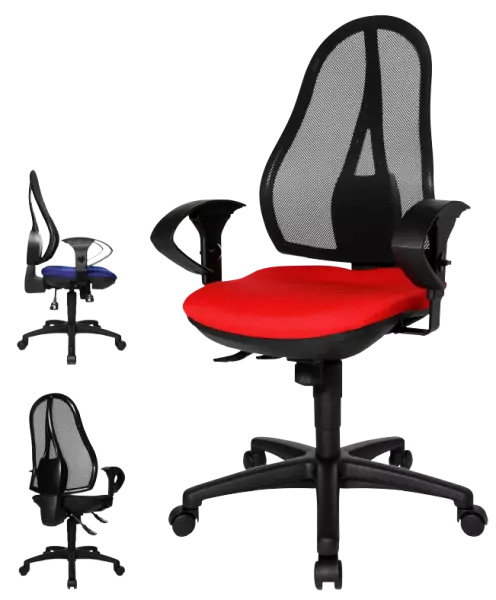 Si�ge de bureau, dossier maille, Open Point
