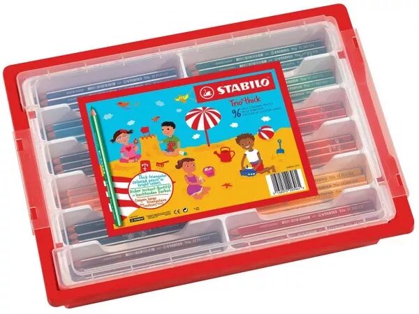 Stabilo Trio, bo�te de 96 crayons de couleurs