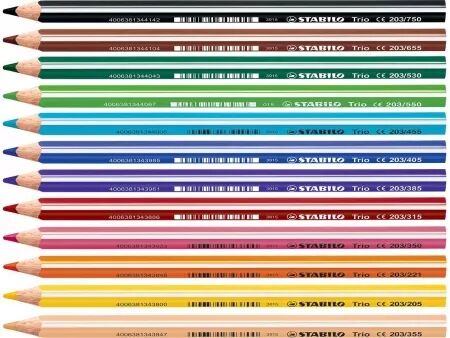Stabilo Trio, boîte de 96 crayons de couleurs