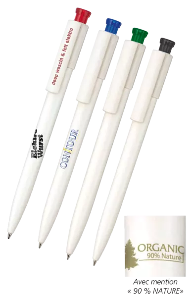 Stylo-bille \ Organic\  encre bleue, � personnaliser