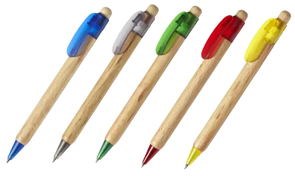 Stylo-bille bleu Prisma II en h�tre PEFC