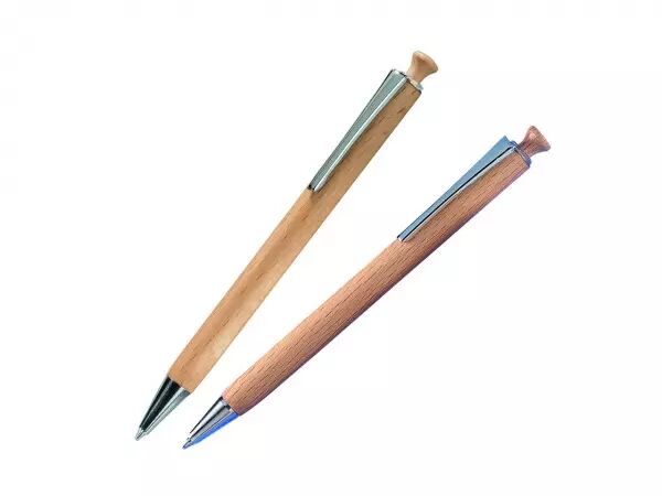 Stylo-bille bois FSC Cone Line, � personn.