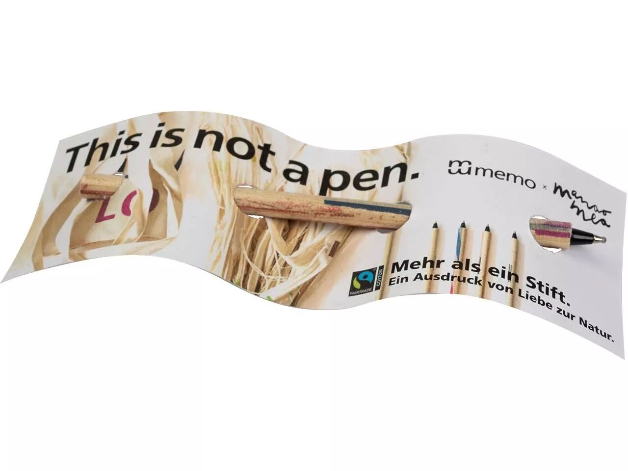 Stylo bille en r&eacute;sidus de fibres