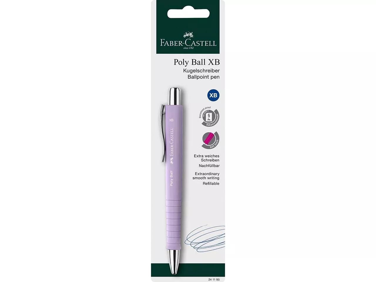 Stylo bille r&eacute;tractable Faber-Castell \ Poly Ball\  XZ