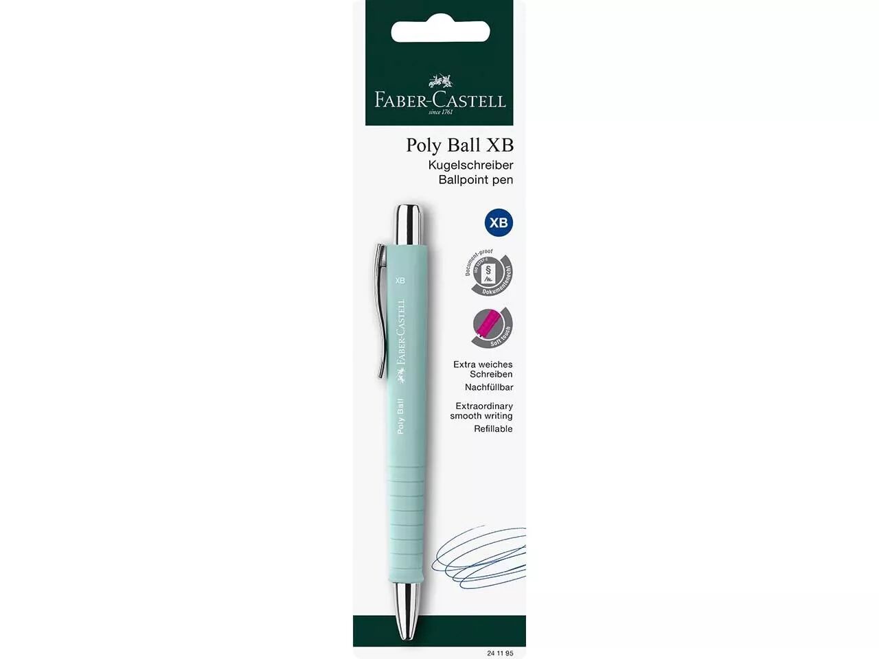 Stylo bille r&eacute;tractable Faber-Castell \ Poly Ball\  XZ