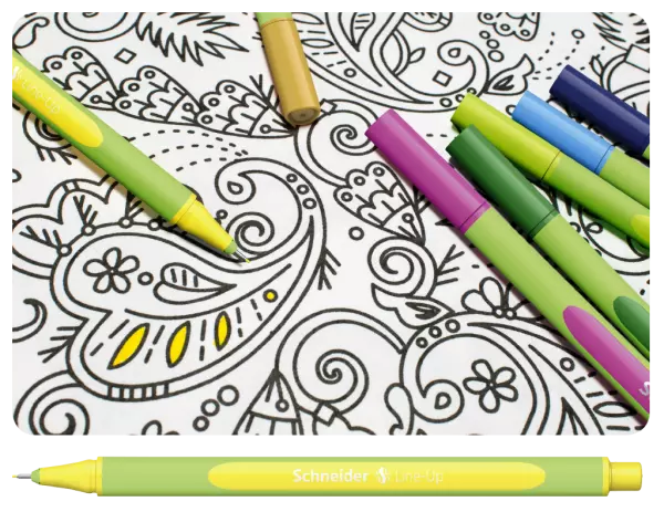 Stylo-feutre bioplastique pointe fine Line-Up
