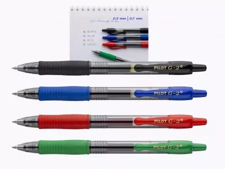 Stylo roller, encre gel, Pilot G-2 Plus