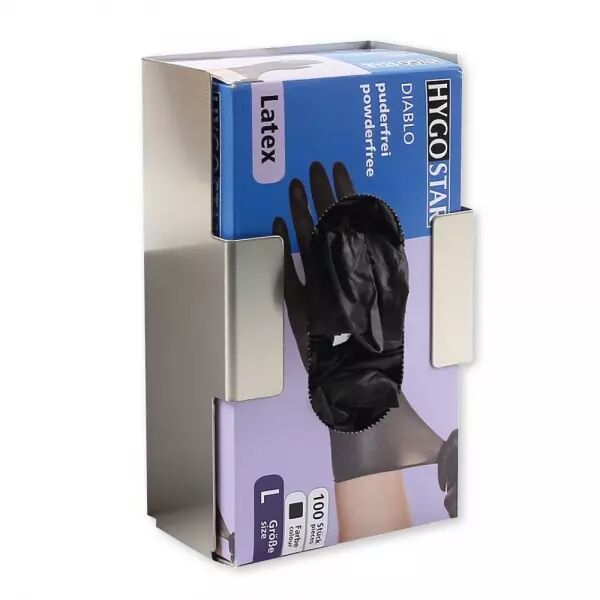 Support distributeur pour gants jetables, en acier inoxydable