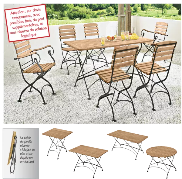 Table de jardin Maja