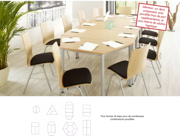 Table modulaire Base