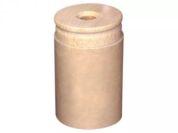 Taille-crayon 1 trou 8 mm, h�tre et r�servoir carton recycl�