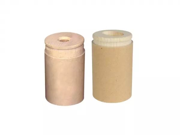 Taille-crayon bois r�servoir carton recycl� personnalisable