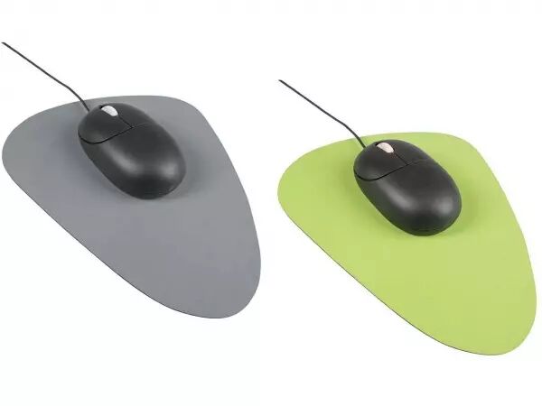 Tapis de souris cuir recycl� forme arrondies