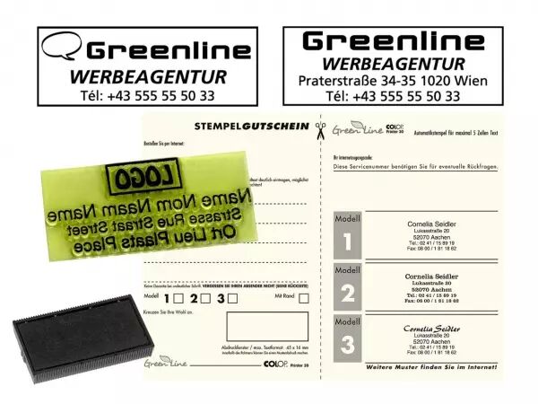 Timbre automatique Colop �Green Line� 30
