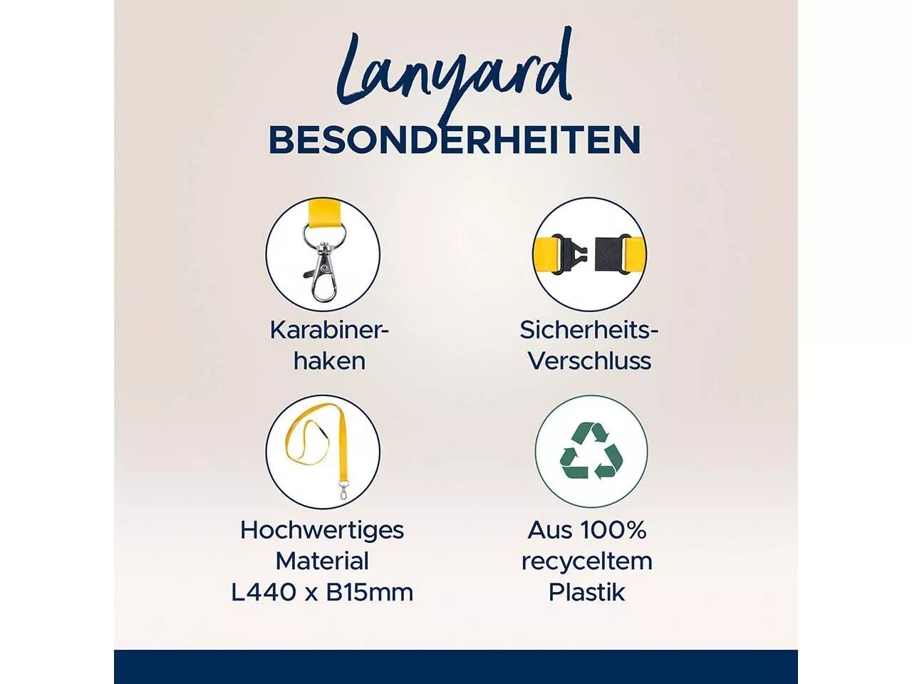 Tours de cou plastique recycl&eacute; Avery