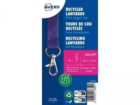 Tours de cou plastique recycl&eacute; Avery