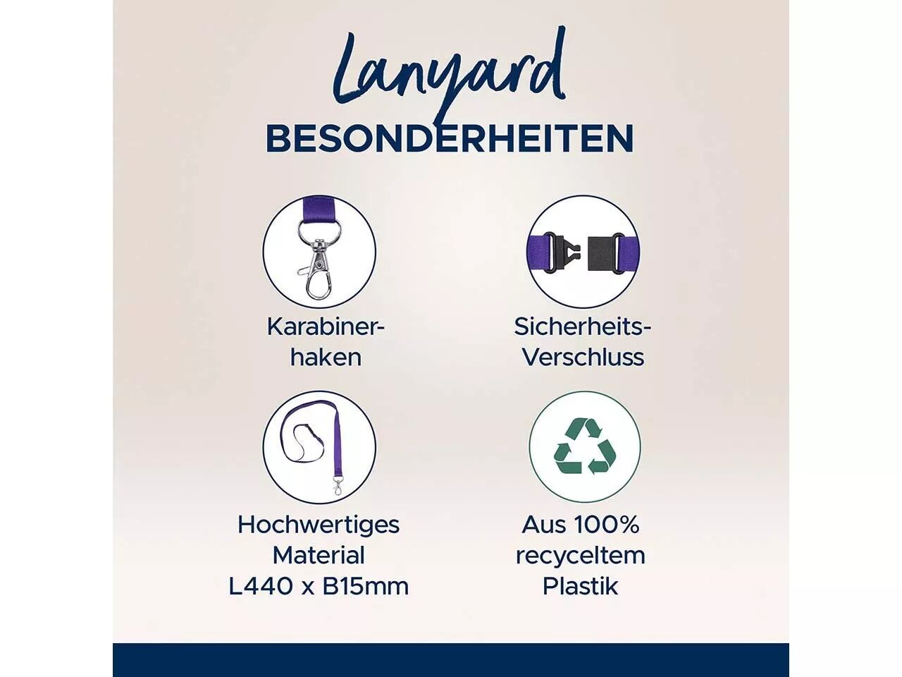 Tours de cou plastique recycl&eacute; Avery