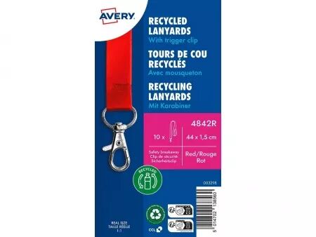 Tours de cou plastique recycl&eacute; Avery