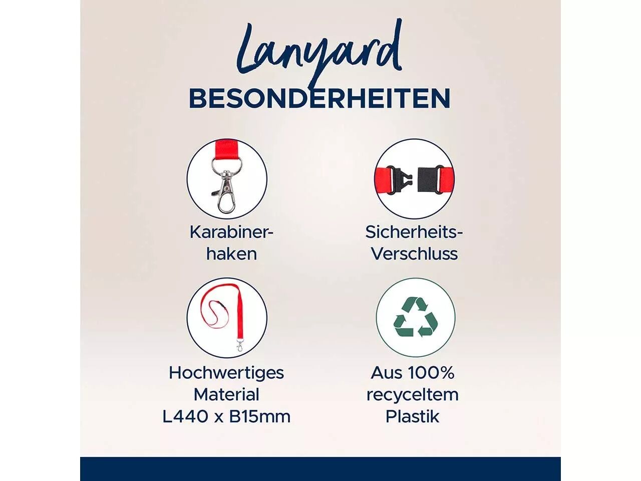 Tours de cou plastique recycl&eacute; Avery