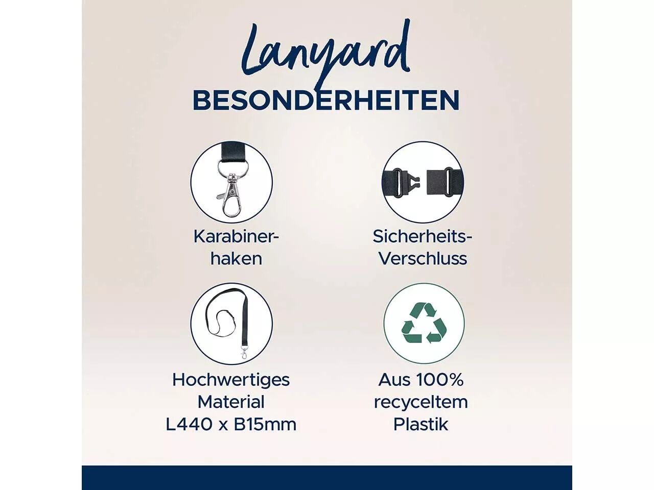 Tours de cou plastique recycl&eacute; Avery