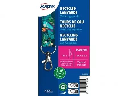 Tours de cou plastique recycl&eacute; Avery