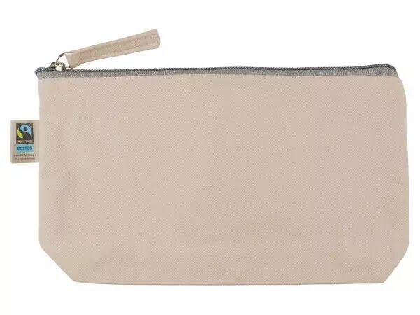 Trousse coton bio � fermeture � glissi�re, L225xP35xH130 mm